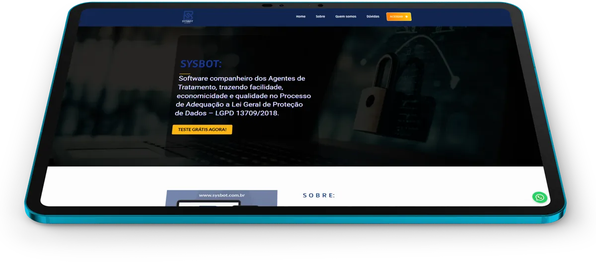 Tela do projeto Sysbot